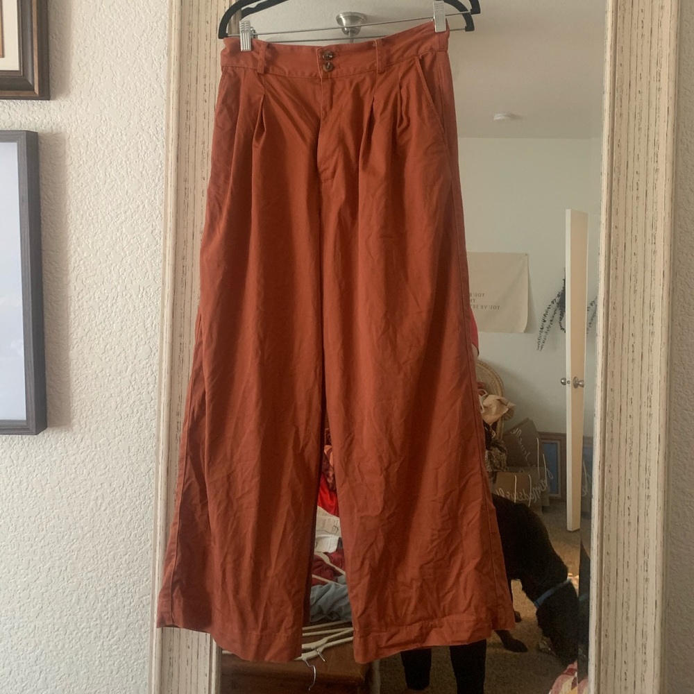Madewell wide leg pleated pant size 8